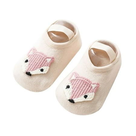 

12-18 Month Shoes Non-Slip Baby Girl Sock Shoes To Be Durable Solid Color All Seasons Baby Unisex-Child Cozy Fleece Booties