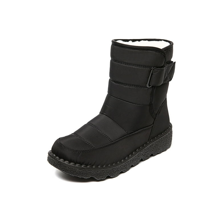 Ymiytan Women s Fashion Waterproof Winter Snow Boots Walmart