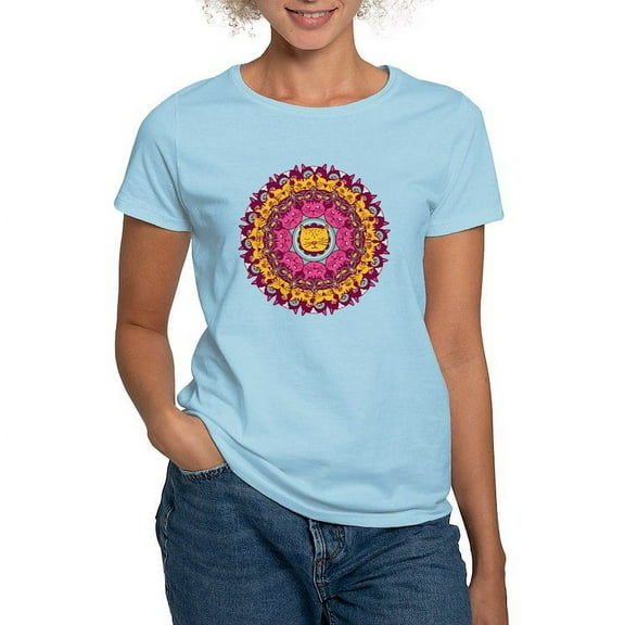 CafePress - Mandala Cats T Shirt - Women's Classic T-Shirt