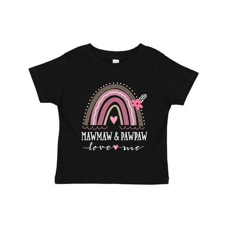 

Inktastic Mawmaw and Pawpaw Love Me Gift Toddler Toddler Girl T-Shirt