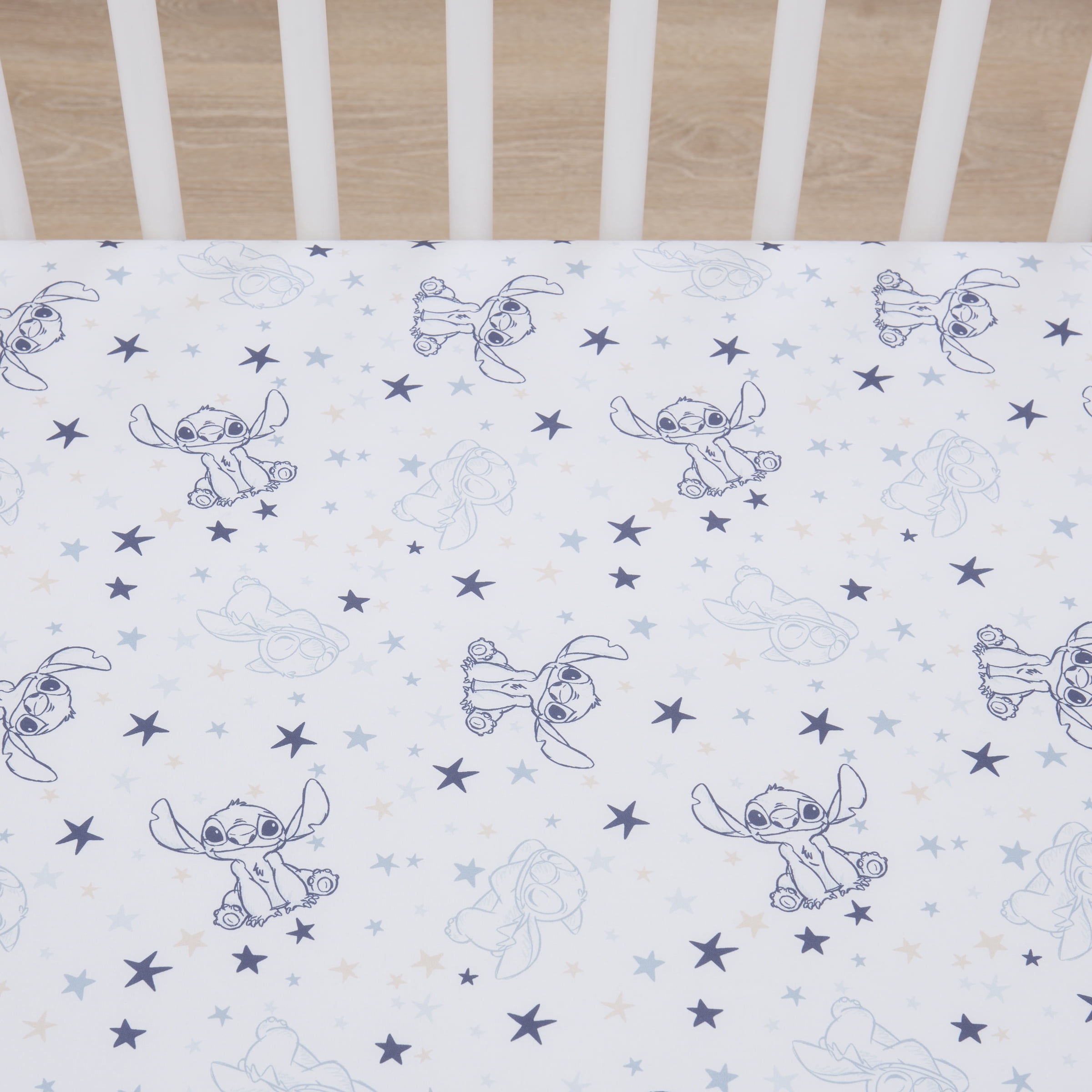 Stitch Little Dreamer Fitted Crib Sheet, Infant Boy, Blue