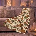 thumbnail image 5 of Festive Boxer Dogs Among Gifts And Greenery, Soft Flannel Blanket with Traditional Christmas Illustration Print, Housewarming Gift and Home Decor for Bedroom and Living Room, 5 of 7
