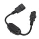 thumbnail image 2 of Interruptor De Cable De Extensión De Alimentación, Cable De Alimentación De Conductividad Estable IEC320 C14 A C13 Carcasa De PVC Macho A Hembra Para Lámparas, 2 of 7