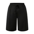thumbnail image 4 of Women's New Loose And Comfortable Solid Color Casual Five Quarter Pants Two Piece Casual Outfits for Women with Pants Women Pants Casual High Waist Long Linen Pants Women Women Casual Pants 3d Animal, 4 of 4