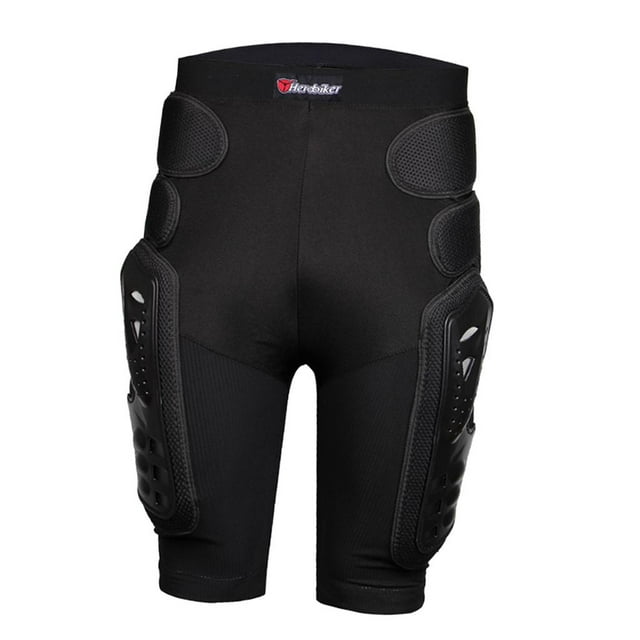 Almencla 1 Piece of Motorcycle Riding Breeches Protective Pants under Sportswear Pants - L