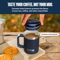 thumbnail image 4 of RTIC 12 oz Ceramic Lined Insulated Essential Mug, Wide Mouth, Leak-Resistant Lid, Persimmon, 4 of 7