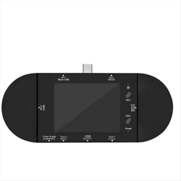 Probador USB UD24 Tipo C de 2,4 Pulgadas, Voltímetro Digital, Amperímetro, Banco de Energía, Detector de Voltaje, Voltímetro, Disparador PD, Medidor Eléctrico.