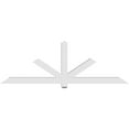 thumbnail image 4 of 84"W x 28"H x 4"D x 4"F, 8/12 Pitch, Kennewick Architectural Grade PVC Gable Bracket, 4 of 8