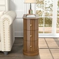 thumbnail image 6 of 3 Drawers End Table, Narrow Sofa Side Table for Living Room, Slim Nightstand Bedside Table, 6 of 7