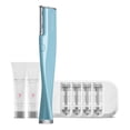 thumbnail image 1 of DERMAFlASH ONE Device , Exfoliating and Peach Fuzz Hair Removal, Sonic Dermaplaning Tool with 4 Weeks of Treatment , Blue Color, 1 of 1