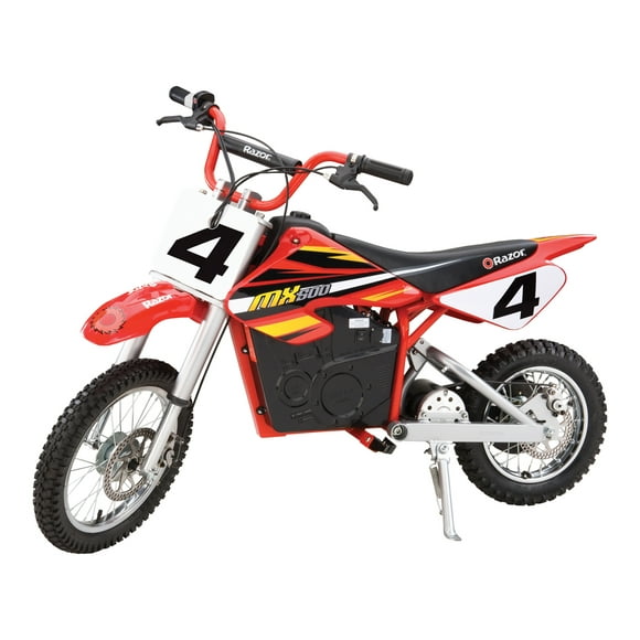 Razor MX500 Kids Dirt Rocket Supercross 15 MPH Vélo Électrique Moto Rouge