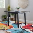 thumbnail image 5 of Linon Ervin 48 in Square MDF Dining Table, Black, 5 of 19