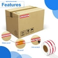 thumbnail image 4 of NineLeaf 6 Rolls Compatible for DYMO 30276 9/16 in x 3-7/16 in White w/Red Stripe 2 up File Folder Labels, 260 Labels Per Roll, 4 of 6