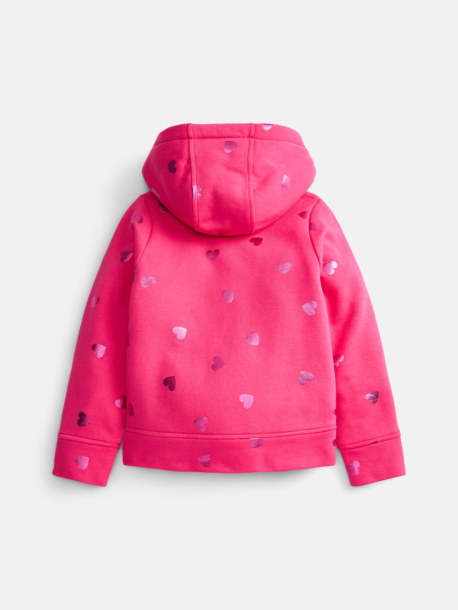 Wonder Nation Girls' Kid Tough Fleece Lined Hoodie Jacket, Sizes 4-18 & Plus
