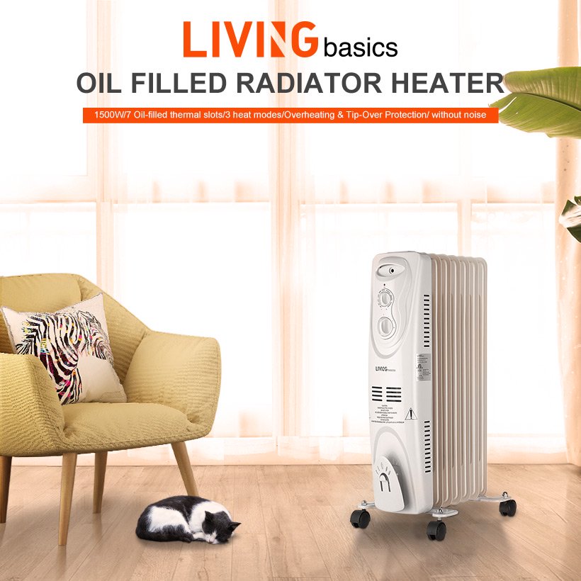 1500W Portable Oil Filled Radiator Heater, Electric Space Heater with  3-modes Settings and Overheat Protection | Walmart Canada