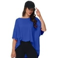 thumbnail image 6 of Women's Oversized T Shirts Summer Short Sleeve Loose Fit Casual Crewneck Plain Tops, 6 of 6