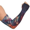 thumbnail image 2 of ALAZA Nebula Wolf Head UV Sun Protection Arm Sleeves UPF 50+ Compression Cooling Sleeve 1 Pair, 2 of 7