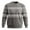 Grey, variant on Christmas Sweatshirts For Men Crew Neck Ribbed Knit Casual Pullover Sweater Soft Winter Warm Holiday Crewneck Long Sleeve Pullover Top Black L