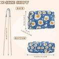 thumbnail image 4 of FORMRS Women Crossbody Purse with Chain Strap Vegan Leather Shoulder Handbag, Cute Fried Eggs, 4 of 7