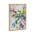 thumbnail image 4 of Kate and Laurel Jewel Tone Botanical Abstract Framed Wall Art by The Creative Bunch Studio, 12x16 Natural, Colorful Floral Art for Wall, 4 of 7