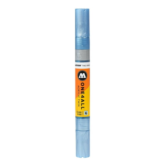 One4All Acrylic Twin Double Ended Pump Markers metallic blue, 234, each (pack of 3)