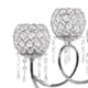 thumbnail image 5 of Candelabros de Cristal Candelabros Soporte de Luz de Té Puente de Arco 3 Brazos Candelabro de Cristal para La Cena Decoración de Halloween Inauguració , Plata B-plata Baoblaze Portavelas de cristal, 5 of 7