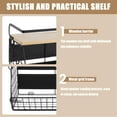thumbnail image 4 of Magnetic Fridge Shelf with Wood Lid Large Capacity Magnetic Spice Rack Multifunctional Refrigerator Magnet Shelf for Home Kitchen Counter Cabinet, 4 of 10