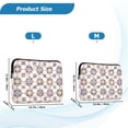 thumbnail image 4 of FORMRS 15-15.6 inch Laptop Sleeve Case Soft Carrying Quilted Computer Bag Cover, Blue Abstract Pattern, 4 of 7