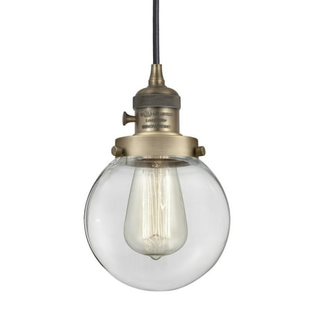 

Innovations Lighting 201Csw-10-6 Beacon Pendant Beacon 6 Wide Mini Pendant - Brass