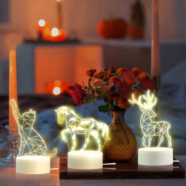 LED Animal Night Light for Kids - USB-Powered Bedroom Lamp & Christmas Gift