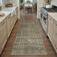 thumbnail image 5 of BERTHMEER 2'x6' Runner Rugs for Hallway Entryway Bathroom Bedroom Kitchen Non Slip Washable Taupe Vintage Oriental Traditional Distressed Runner Rugs, 5 of 7