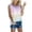 Pink Shirts, variant on CAIVO Tee Summer Shirt Casual Sleeveless Tops Crew Neck Women's Tie Dye Blouse Vacation Solid Color Back To School Dailywear