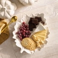 thumbnail image 3 of Better Homes & Gardens Cream Figural Leaf Stoneware 12" x 10" Serving Platter, 3 of 7