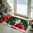 thumbnail image 4 of Nkmbld Christmas Indoor Door Mat, Christmas Floor Mats Crystal Velvet Rug Holiday Decor Non-Slip Welcome Mat for Entryway Kitchen Bathroom, 4 of 8
