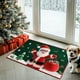 thumbnail image 4 of Seyotauo Winter Merry Christmas Santa Deer Snowflake Kitchen Rugs and Mats Kitchen Floor Mats Seasonal Decor Anti Slip Xmas Tree Cushion Case Bathroom Rug for Indoor Holiday Decoration, 4 of 6