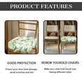 thumbnail image 6 of HELLHERO Leaf Print Dining Chair Covers Set of 2, Soft Dining Room Chair Slipcovers Protectors, Dustproof Universal Kitchen Chairs Covers, Green, 6 of 7