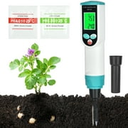 Bcamelys Soil pH Meter, Ph Temperature 2 in 1 Gardening Flowers & Plants Potted Planting Soil Tester