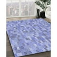 thumbnail image 2 of Ahgly Company Indoor Rectangle Patterned Blue Angel Blue Area Rugs, 2' x 4', 2 of 6