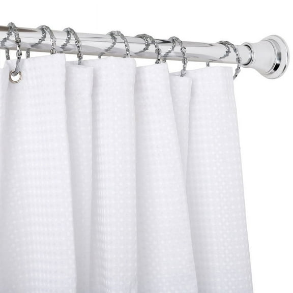 Utopia Alley Shower Eternity Curtain Rings, Rustproof Zinc Shower Curtain Rings for Bathroom Shower Rods Curtains - Set of 12- Chrome