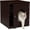 Brown, variant on Cat Litter Box Furniture Hidden, Enclosed Cat Litter Box with Vent Holes, Indoor Cat Box Cabinet, Wooden Cat Washroom, End Table, Nightstand (Brown)