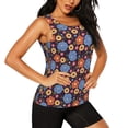 thumbnail image 2 of Gaeub Leaves Flower Women's Workout Tank Tops Lightweight Sleeveless Shirts for Women for Athletic Running Tennis Yoga - Large, 2 of 9