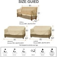 thumbnail image 3 of Patio Sofa Cover Waterproof Outdoor Sofa Cover, Large Lawn Patio Furniture Covers, 3 of 4