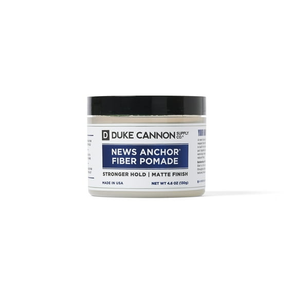 Duke Cannon Flexible FIber Pomade for Men, Strong Hold, No Shine, 4.6 oz