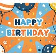 thumbnail image 4 of LUUFILx Colorful Balloon Themed Happy Birthday Banner Party Decoration Background Backdrop Photography Props, 4 of 8