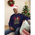 thumbnail image 2 of Ho Ho Ho Y'll - Santa On Tractor Christmas Men's Sweatshirt, 2 of 4