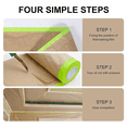 thumbnail image 2 of Papel protector de pintura - Rollo de película a granel para protección de superficies de pintura Rollo de papel protector de pintura para proyectos de pintura, 2 of 6