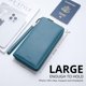 thumbnail image 3 of Cartera Bveyzi de piel con bloqueo RFID para mujer, color azul lago, 3 of 8