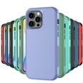 thumbnail image 3 of NIFFPD iPhone 14 Pro Case with Screen Protector + Camera Lens Protector, Heavy Duty Hard Shockproof Phone Case for iPhone 14 Pro 6.1" Light Purple, 3 of 7