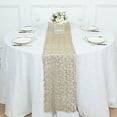 thumbnail image 5 of BalsaCircle 12x108 in Gold Sequin Mesh Schiffli Lace Table Runner Party Events Reception Decorations Supplies, 5 of 7