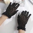 thumbnail image 4 of Guantes cortos elegantes para mujer y niña, guantes de verano de cortesía para cena de boda, 4 of 5